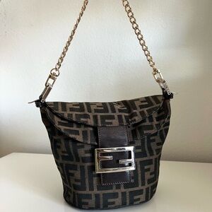 Fendi Zucca Bucket Shoulder Bag